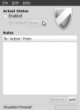Gufw default status (disabled)
