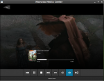 Alice in Wonderland trailer playing on Moovida media center