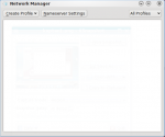 When first launched, no profiles are selected.