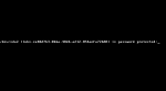 Passphrase being requested to unlock the hard drive