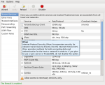 Fedora's graphical firewall management application