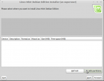 Manual disk partitioning guide for Linux Mint Debian Edition