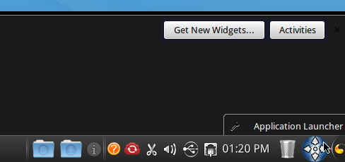 Mandriva 2011 Move Panel Widgets