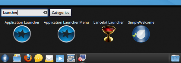 Menu Widgets on Mandriva 2011