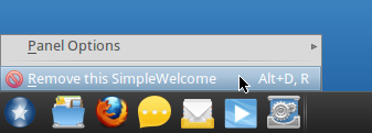 Mandriva 2011 Remove SimpleWelcome