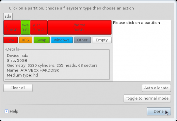 Mandriva 2011 /usr partitions