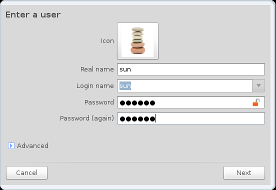 User Account Mandriva 2011