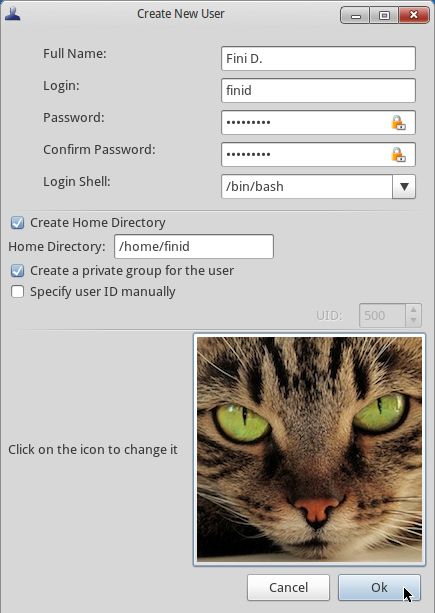 Mandriva 2011 Add User Account