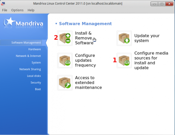 Mandriva 2011 Software Management