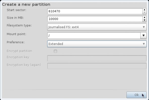 Root Partition Mandriva 2011