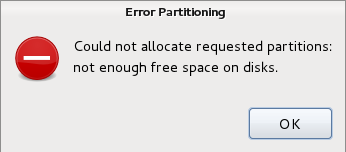 Linux Disk partition guide Error