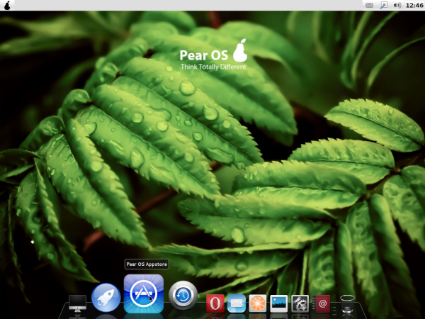 Pear OS Linux Panther Default Desktop