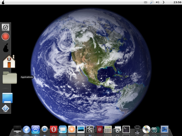 Pear OS Linux Desktop With 2 Docks