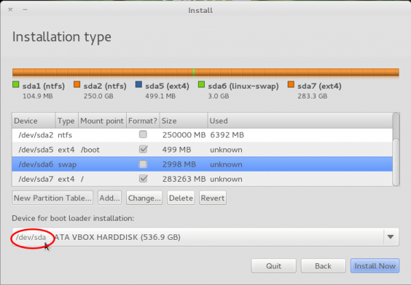 Pear OS 3 Install GRUB 2 MBR