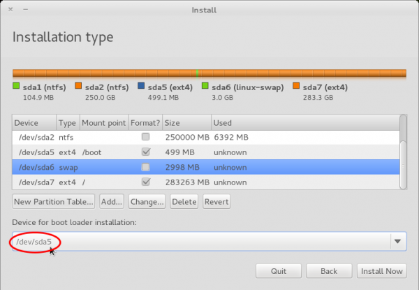 Pear OS 3 Install GRUB 2 Boot Partition