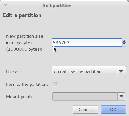 Pear OS 3 Partition Editor