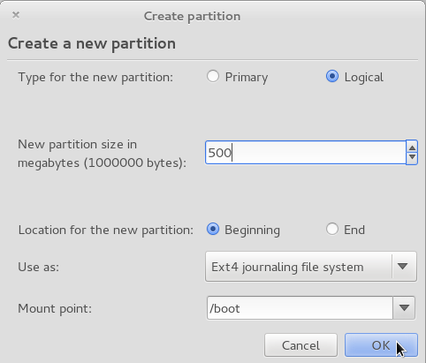 Pear OS 3 Create Boot Partition