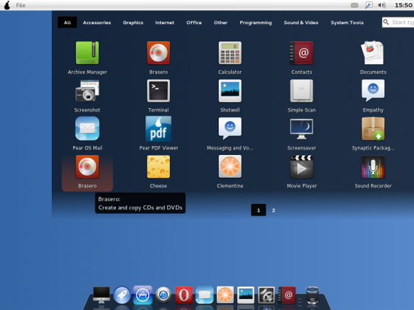 Pear OS Linux Panther 3 Launchpad