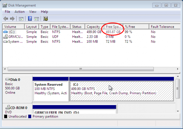 Windows 7 Partition Manager