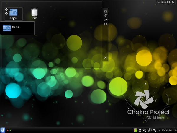 Chakra Linux Archimedes KDE Desktop