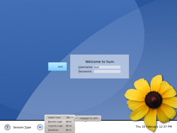 Chakra Linux Archimedes KDE Login Screen