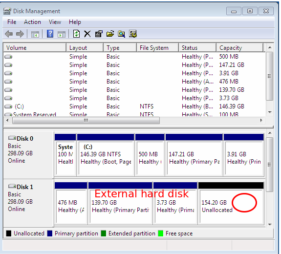 Windows 7 Partition Manager