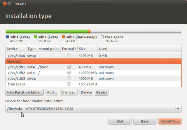 Ubuntu 11.10 Complete Partition