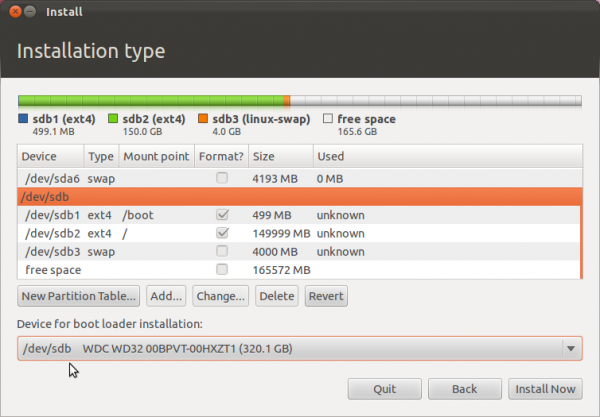 Ubuntu 11.10 Select GRUB Location