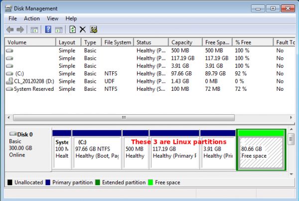 Windows Partition Manager Linux Partitions