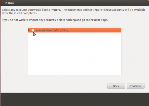 Ubuntu 12.04 Install Import Windows 7 Settings