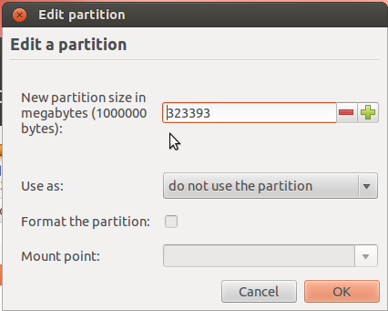 Ubuntu 12.04 Partition Resize