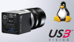 World’s smallest 4 megapixel USB3 vision camera and Tux, the Linux mascot