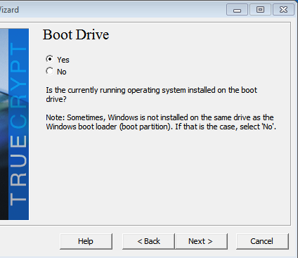 Encrypt Windows 7 with Truecrypt