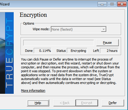 Encrypt Windows 7 with Truecrypt