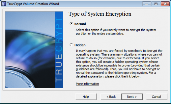 Encrypt Windows 7 with Truecrypt