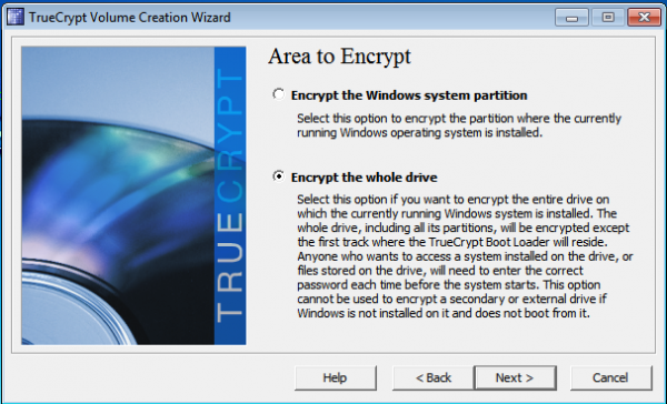 Encrypt Windows 7 with Truecrypt