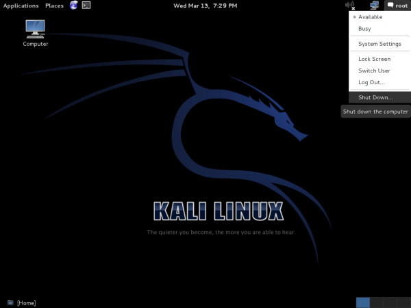 Kali Desktop