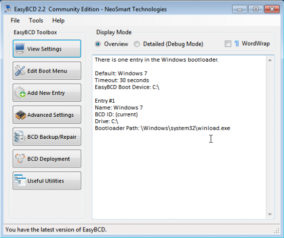 Windows 7 EasyBCD