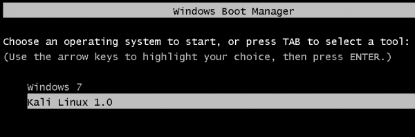 Windows 7 Dual-boot Menu