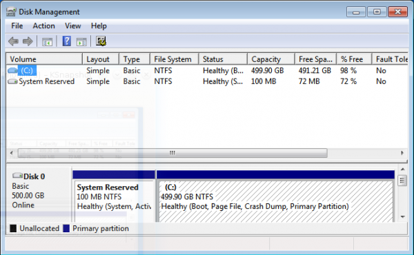 Windows 7 Partitions