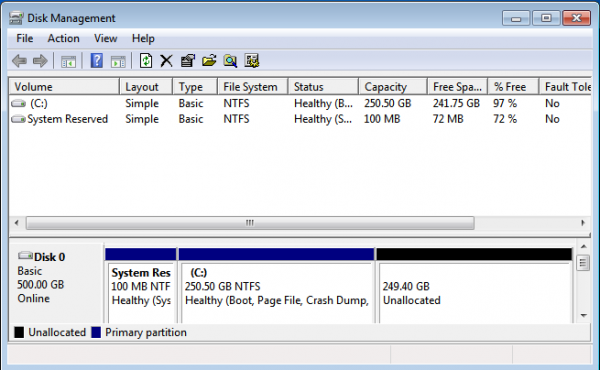 Windows 7 Partitions