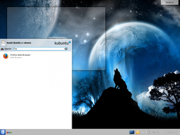 Kubuntu 14.10 menu search