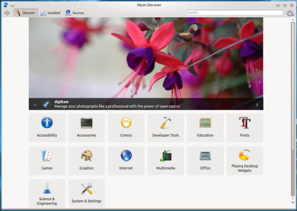 Kubuntu 14.10 Muon Discover