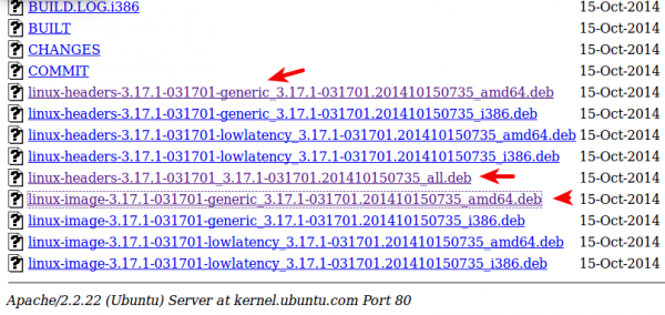 Ubuntu 14.10 upgrade kernel