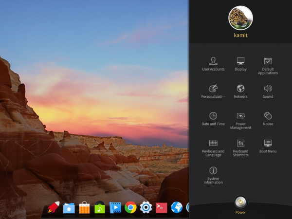 Deepin desktop Control Center