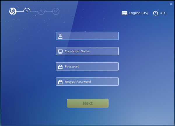 Deepin 2014.2 user setup