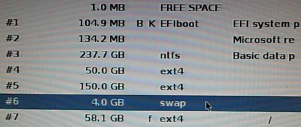 Kali Linux swap space