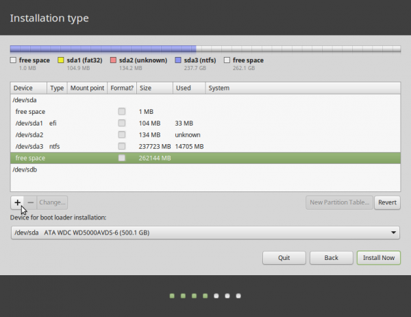 Linux Mint 17.1 windows 7 partitions