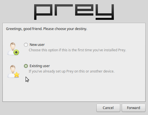 Prey anti-theft Linux