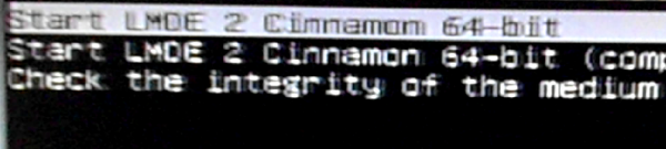 LMDE 2 boot menu